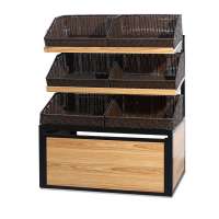 wood supermarket fruits vegetables display stand rack