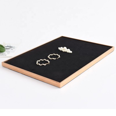 Stainless steel frame jewelry tray jewelry and perfume watch display tray