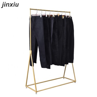 Heavy-duty clothes airing pole clothing store interior design store clothes display rack clothing rack