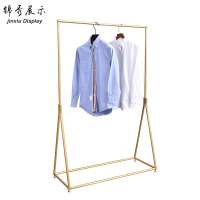 Shopping mall clothing store metal shelf men's and women's clothes and trousers display rack