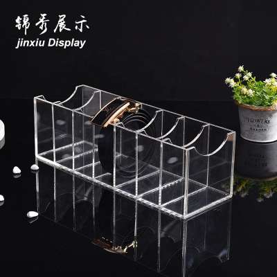 Retail store hot belt display stand transparent acrylic belt box